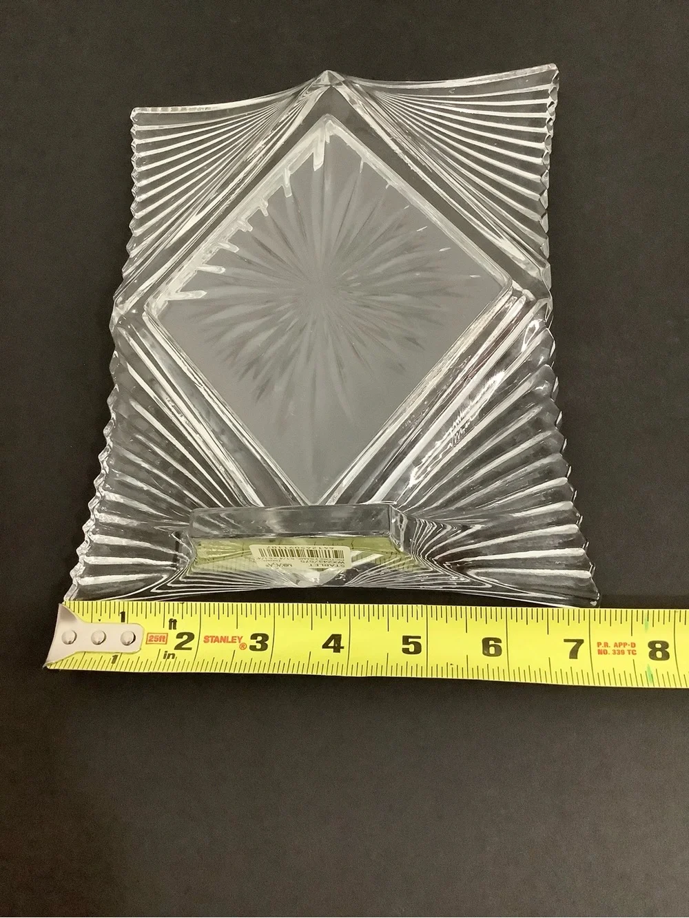 Mikasa Vintage Starlet Clear Crystal Picture Frame, Made in Japan 🇯🇵 - Picture 8 of 9